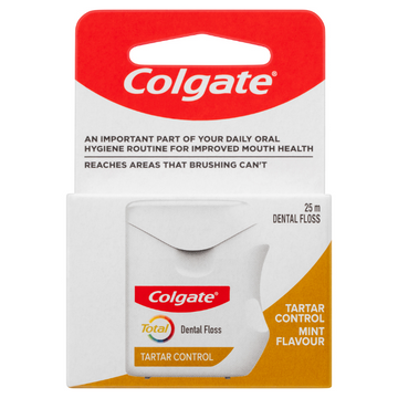 Colgate Total Tartar Control Dental Floss 25 Metres