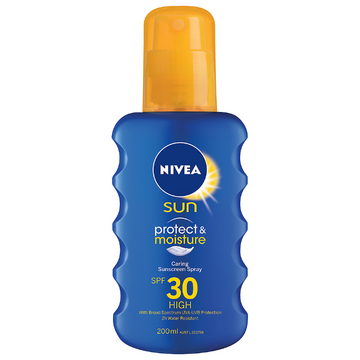 NIVEA Sun Protect & Moisture Caring Sunscreen Spray SPF30 200mL