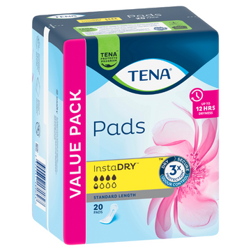 Tena Pads InstaDRY™ Standard Length 20 Pack