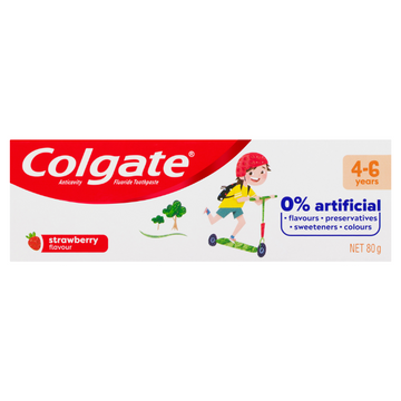 Colgate Anticavity Fluoride Toothpaste For 4-6 Years Strawberry Flavour 80g
