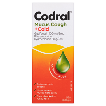 CODRAL® Mucus Cough + Cold 200mL