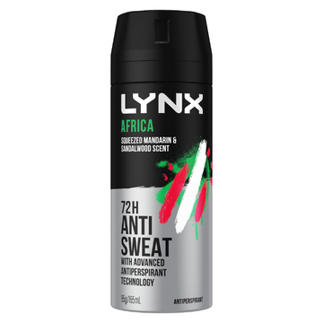 Lynx Antiperspirant Aerosol Africa 165mL