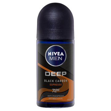 NIVEA Men Deep Deep Carbon Black Espresso Anti-Perspirant 50mL