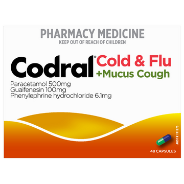 CODRAL® Cold & Flu + Mucus Cough 48 Capsules