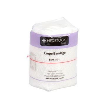 Medstock Light Crepe Band with Clip 5cm x 1.6m 1 Roll