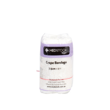 Medstock Light Crepe Band with Clip 7.5cm x 1.6m 1 Roll