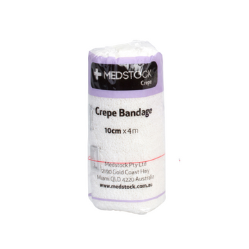 Medstock Light Crepe Band with Clip 10cm x 1.6m 1 Roll