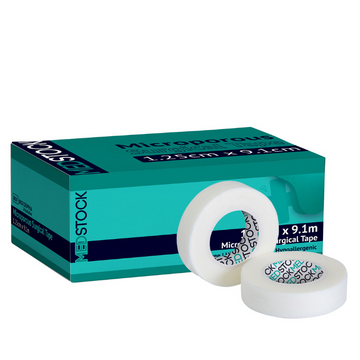 Medstock Microporous Tape 1.25cm x 1.9m 1 Roll