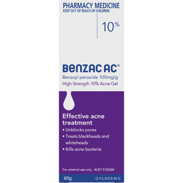 Benzac AC High Strength 10% 60g Acne Gel 60g