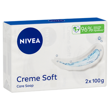 NIVEA Creme Soft Care Soap 2 x 100g