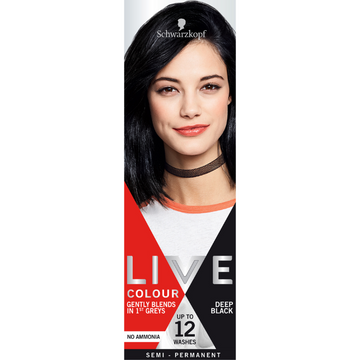 Schwarzkopf LIVE Colour Deep Black 75mL