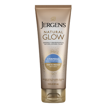 Jergens Natural Glow + Firming Moisturiser Fair to Medium 221mL