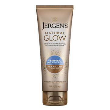 Jergens Natural Glow + Firming Moisturiser Medium to Deep 221mL
