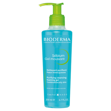 Bioderma Sébium Gel Moussant Purifying Foaming Gel Cleanser 200mL