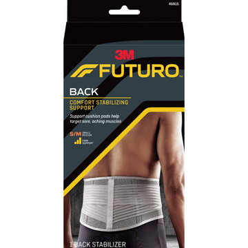 Futuro Back Comfort Stabilizing Support Grey Small/Medium 1 Each