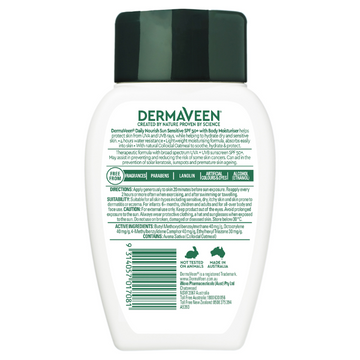 DermaVeen Sensitive Sun SPF 50+ Face & Body Cream 250mL