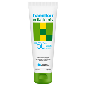 Hamilton Active Family Lotion SPF 50+ 110g