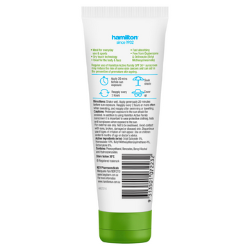 Hamilton Active Family Lotion SPF 50+ 110g