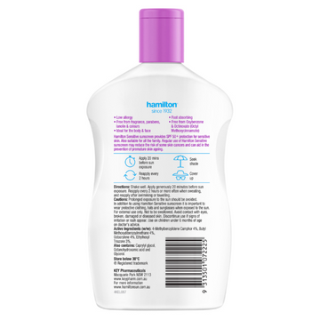 Hamilton Sensitive SP F50+ 265mL