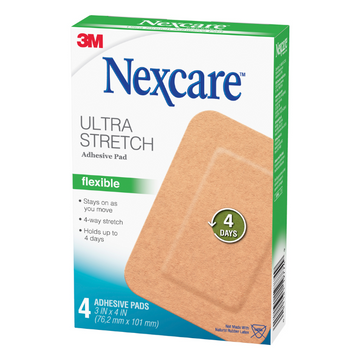 NEXCARE Ultra Stretch Flexible Adhesive Pad 4 Pack