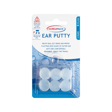 SurgiPack 6251 Ear Putty Ear Plugs 3 Pairs