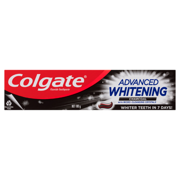 Colgate Advanced Whitening Charcoal Toothpaste with Micro-Cleansing Crystals 180g