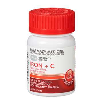 PHARMACY HEALTH Iron + C 30 Tablets
