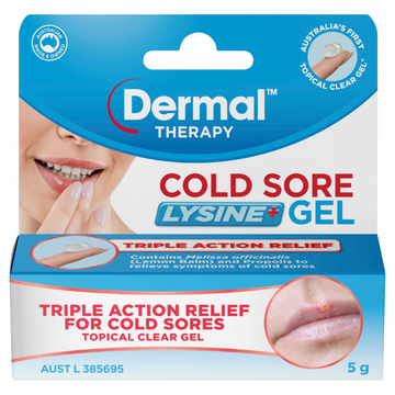 Dermal Therapy Cold Sore Lysine+ Gel 5g