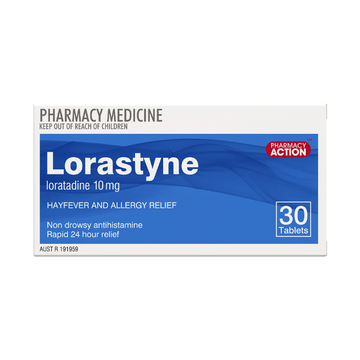 PHARMACY ACTION Lorastyne 10mg 30 Tablets
