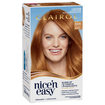 Clairol Nice 'N Easy 8WR Natural Gold Auburn Permanent Hair Colour 1 Pack