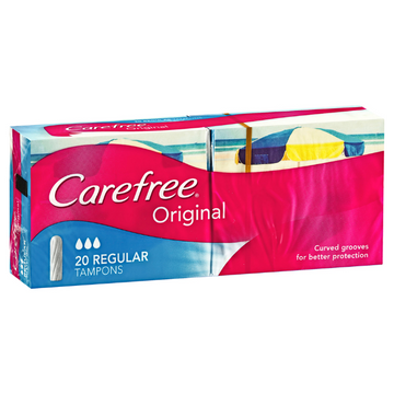 Carefree Regular Tampons 16 Pack
