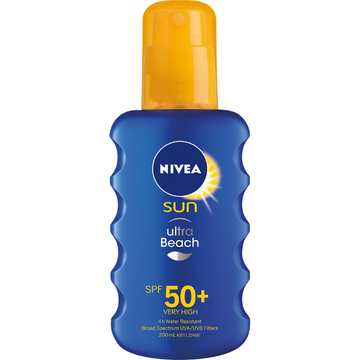 NIVEA Sun Ultra Beach Sunscreen Spray SPF50+ 200mL