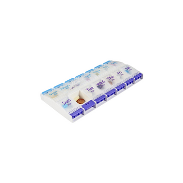 MAKING LIFE EASY Pill Reminder 7 Day AM/PM Push Button 1 Each