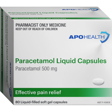 APO HEALTH Paracetamol 500Mg SG 80 Capsules