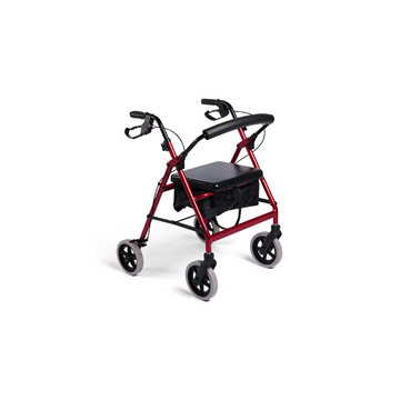 MAKING LIFE EASY Rollator 8 Fixed Frame Burgundy