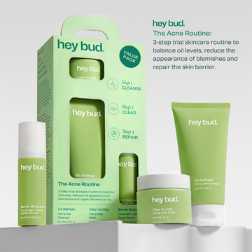 Hey Bud The Acne Routine: Trial Kit 3 Piece Set