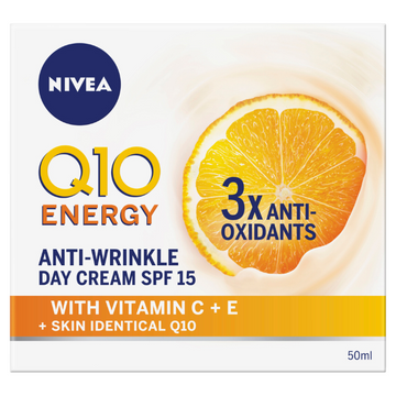 NIVEA Q10 Energy Day Cream SPF15 50mL