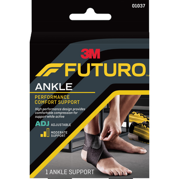 Futuro Ankle Performance Comfort Support Adjustable Black 1 Each