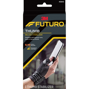 Futuro Thumb Deluxe Stabilizer Black Small/Medium 1 Each