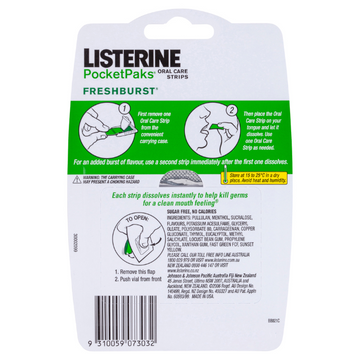 Listerine PocketPaks Fresh Burst 72 Strips