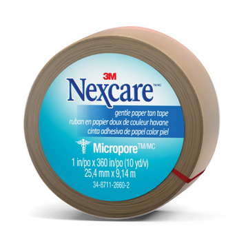 NEXCARE Micropore Tan 25mm X 9.1m 1 Roll