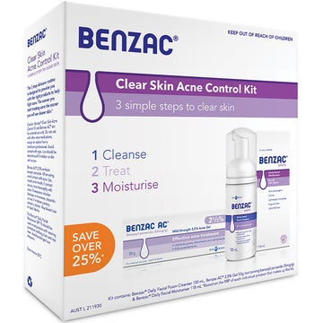 Benzac Clear Skin Acne Kit New