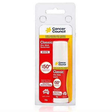 Cancer Council Stk Zinc White 12G