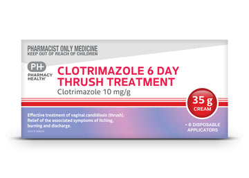 PHARMACY HEALTH Clotrimazole Thrush Treatment 6 Day 35g
