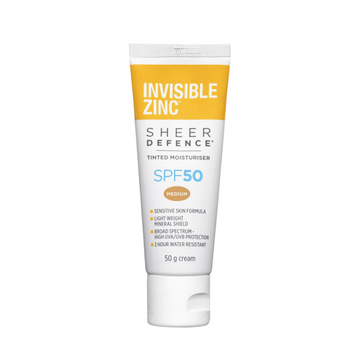 Inv Zinc Tinted Med Spf50 50G