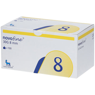 Novofine Pen Ndl 30G 8Mm 100Bx