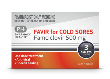 PHARMACY HEALTH Favir For Cold Sores 3 Tablets
