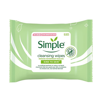 Simple Face Wipes Cleansing 25Pk