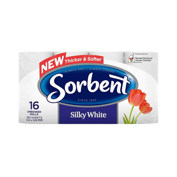 Sorbent Toilet Tissue Extra Thick 16Pk