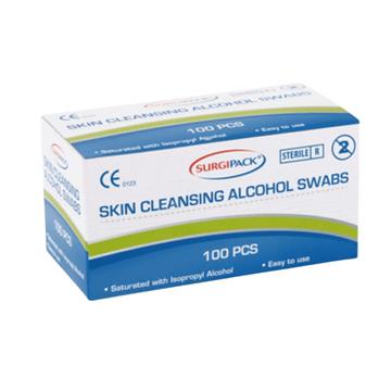 Sp Skin Alcohol Swab Wipes 100Pk